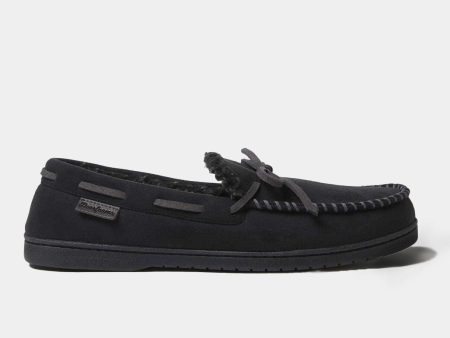 Toby Microsuede Tie Moccasin For Discount