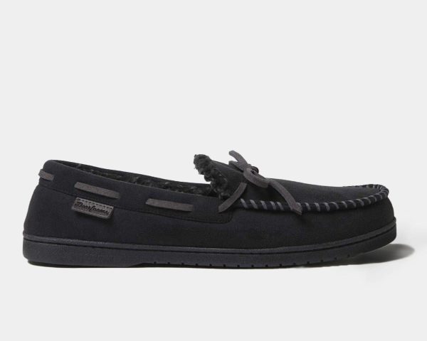 Toby Microsuede Tie Moccasin For Discount