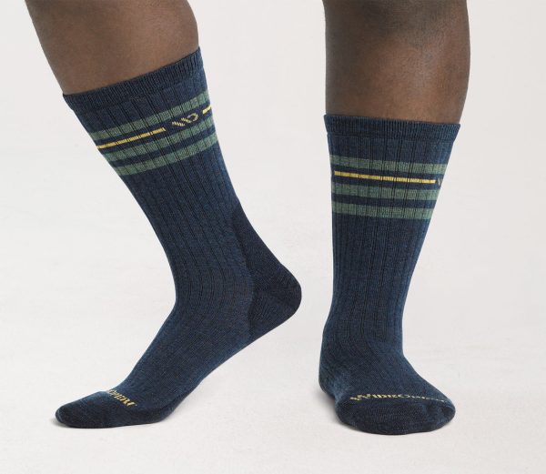 Vintage Stripe Cushioned Crew Socks Supply