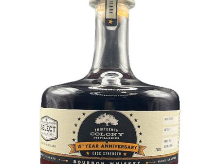 Thirteenth Colony 15th Year Anniversary Bourbon Whiskey -750ml Online now