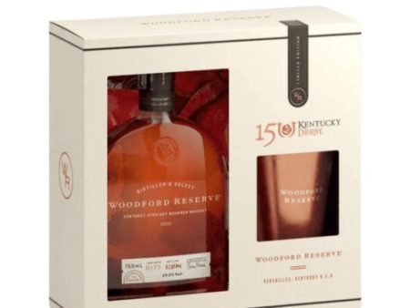 WOODFORD RESERVE 150TH KENTUCKY DERBY LIMITED EDITION JULEP CUP GIFT SET 750ML For Discount