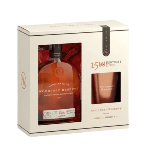 WOODFORD RESERVE 150TH KENTUCKY DERBY LIMITED EDITION JULEP CUP GIFT SET 750ML For Discount