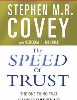 Stephen M. R. Covey: The Speed Of Trust [2006] paperback Online now